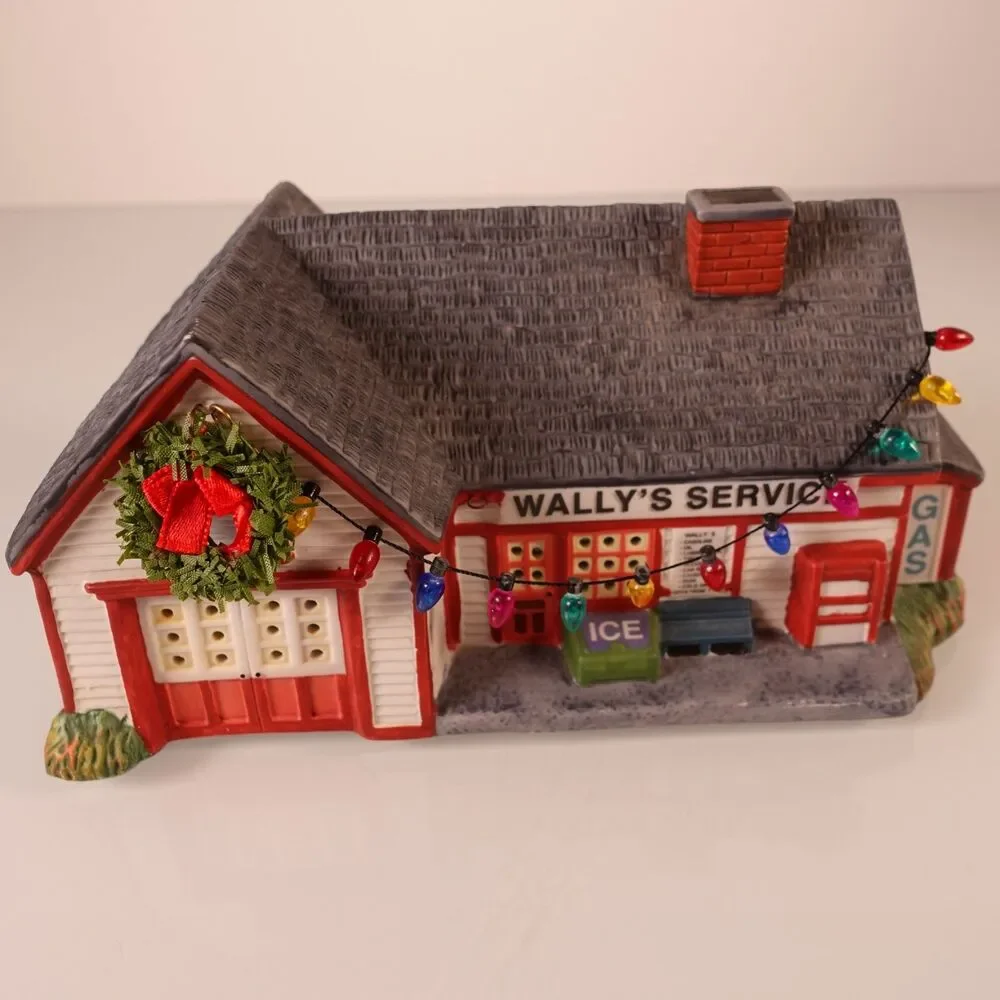 Hawthorne Village Welcome to Mayberry Lighted Wally's Filling Station with Light